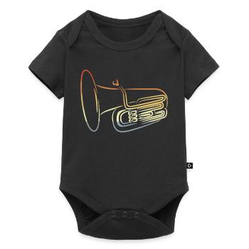 Dessin de Tuba Vintage - Body à manches courtes Premium Bébé - noir - Devant