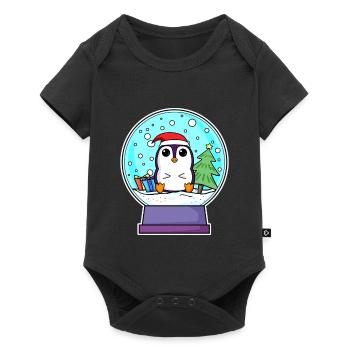 Penguin Christmas - Baby Premium short-sleeve bodysuit - black - Front