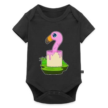 Flamingo Painter Paint Seau de peinture - Body à manches courtes Premium Bébé - noir - Devant
