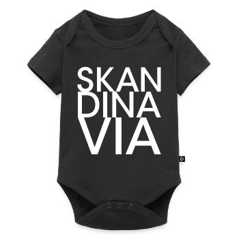 skandinavia logo pays Suède Norvège Symbole - Body à manches courtes Premium Bébé - noir - Devant