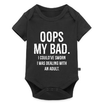 oups mon mauvais, j’aurais juré que j’avais affaire à des drôles - Body à manches courtes Premium Bébé - noir - Devant