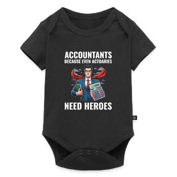 Accountant Accounting Bookkeeping Finance Funny - Baby Premium short-sleeve bodysuit - black - Front