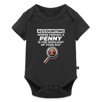 Accountant Accounting Bookkeeping Finance Funny - Baby Premium short-sleeve bodysuit - black - Front
