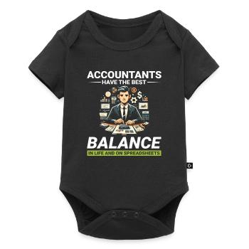 Accountant Accounting Bookkeeping Finance Funny - Baby Premium short-sleeve bodysuit - black - Front