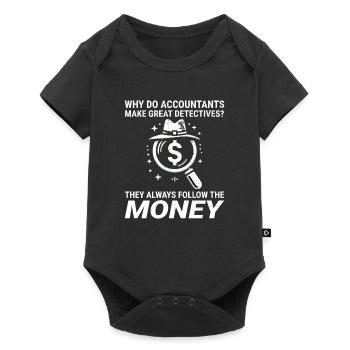 Comptable Comptabilité Tenue de livres Finance Drôle - Body à manches courtes Premium Bébé - noir - Devant