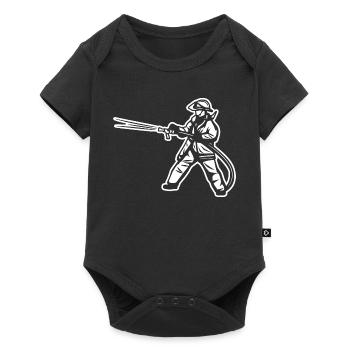 Pompier - Body à manches courtes Premium Bébé - noir - Devant