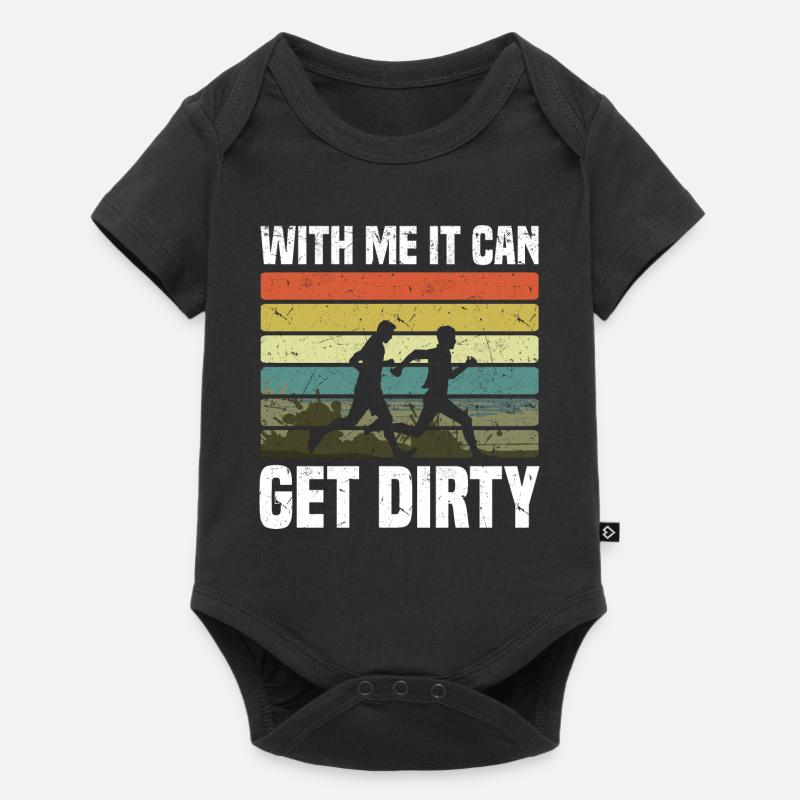 Mud Run Team - Baby Premium Kurzarmbody - Schwarz