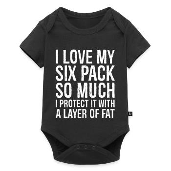 I love my six pack so much funny shirt - Baby Premium short-sleeve bodysuit - black - Front
