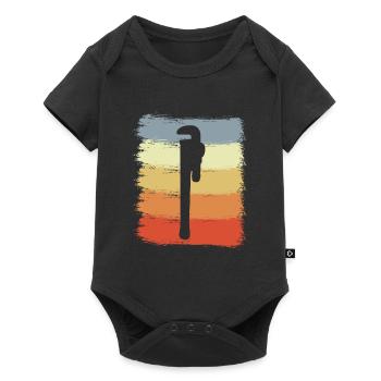 Clé à pipe vintage - Body à manches courtes Premium Bébé - noir - Devant