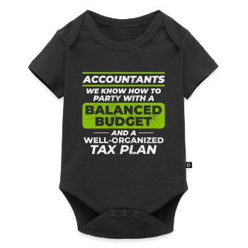 Accountant Accounting Bookkeeping Finance Funny - Baby Premium short-sleeve bodysuit - black - Front