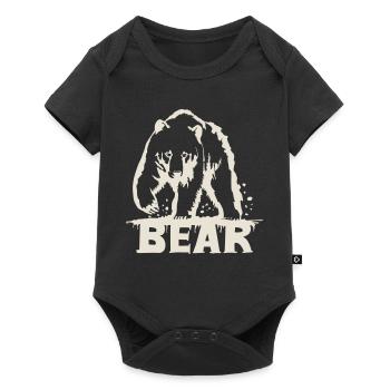 Bear Pawing [White] - Baby Premium short-sleeve bodysuit - black - Front