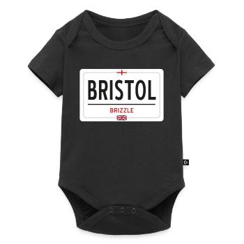 Bristol town sign - Baby Premium short-sleeve bodysuit - black - Front