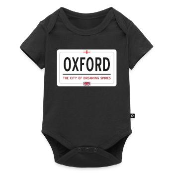 Oxford town sign - Baby Premium short-sleeve bodysuit - black - Front