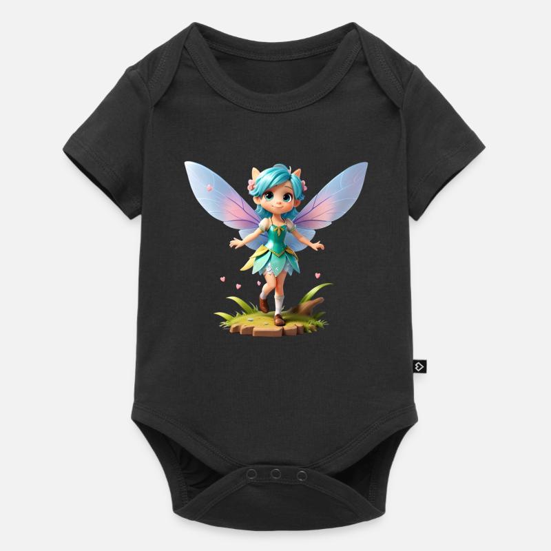 Fee 3D - Baby Premium Kurzarmbody - Schwarz