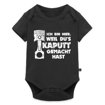 Mechaniker Job Arbeiter Workaholic Statement - Baby Premium Kurzarmbody - Schwarz - Vorne
