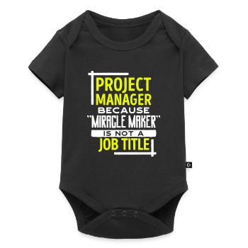 Project Manager Statement Job Manager Careers - Baby Premium short-sleeve bodysuit - black - Front