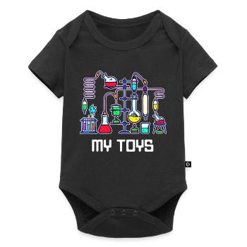 Workaholic Statement Job Scientist Career - Baby Premium short-sleeve bodysuit - black - Front