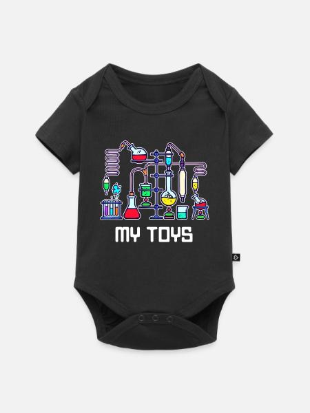 Workaholic Statement Job Wissenschafter Karriere - Baby Premium Kurzarmbody - Schwarz