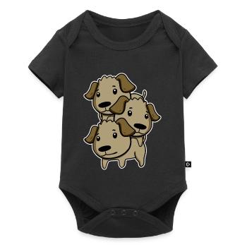 Chiens Propriétaires de chiens Chien - Body à manches courtes Premium Bébé - noir - Devant