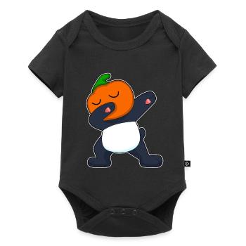 Panda Halloween Hip Hop Dance - Baby Premium short-sleeve bodysuit - black - Front