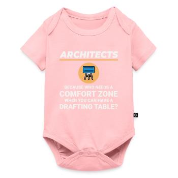Architect Drafting Table Construction Architecture - Baby Premium short-sleeve bodysuit - rose - Front