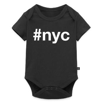 NYC Hashtag - Baby Premium Kurzarmbody - Schwarz - Vorne