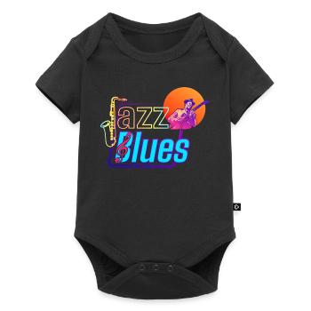 Jazz and Blues Music | Feel The Music - Baby Premium short-sleeve bodysuit - black - Front