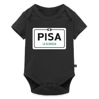 Pisa town sign - Baby Premium short-sleeve bodysuit - black - Front