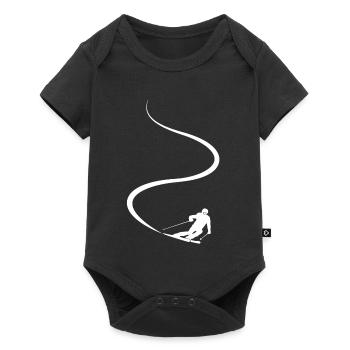 Piste de ski, Après-ski, Sports d’hiver, Vacances au ski - Body à manches courtes Premium Bébé - noir - Devant
