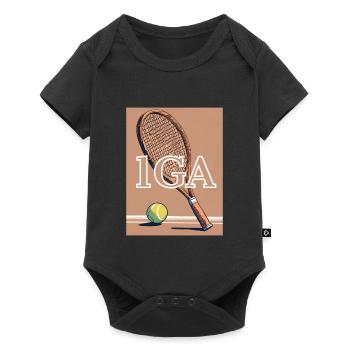 TENNIS WORLD - 1GA généré par l’IA - Body à manches courtes Premium Bébé - noir - Devant