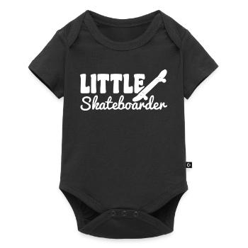 Funny little skateboarder - Baby Premium short-sleeve bodysuit - black - Front