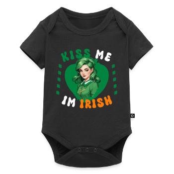 Kiss me, I'm Irish - Baby Premium short-sleeve bodysuit - black - Front