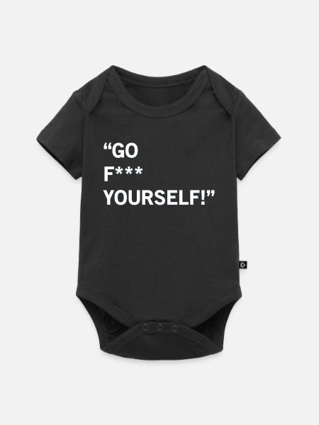 Go F Yourself - Baby Premium Kurzarmbody - Schwarz
