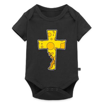 Cross Symbol Christianity Jesus Church Religion - Baby Premium short-sleeve bodysuit - black - Front