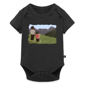 Biesler mit Aussicht - Baby Premium Kurzarmbody - Schwarz - Vorne