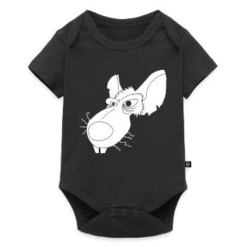 White Sewer Rat - Baby Premium short-sleeve bodysuit - black - Front