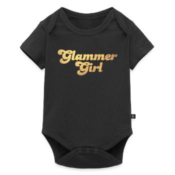 Glammer Girl Gold Cool Quotes Luxe Exclusif - Body à manches courtes Premium Bébé - noir - Devant