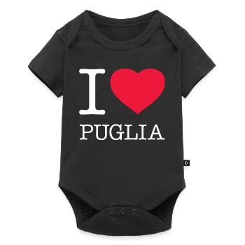 J’AIME LES POUILLES Pouilles Pouilles - Body à manches courtes Premium Bébé - noir - Devant