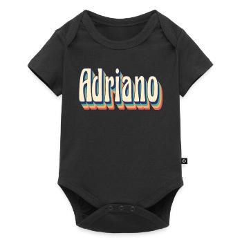 Adriano t-shirt rétro vintage t-shirt cadeau - Body à manches courtes Premium Bébé - noir - Devant