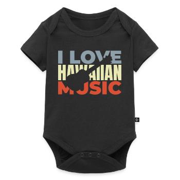 Musique hawaïenne - Body à manches courtes Premium Bébé - noir - Devant