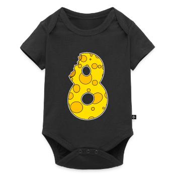 Number 8 Eight - Baby Premium short-sleeve bodysuit - black - Front