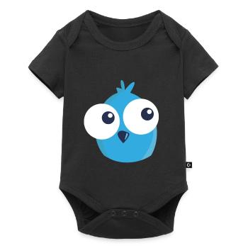 all tonight Eule - Baby Premium Kurzarmbody - Schwarz - Vorne