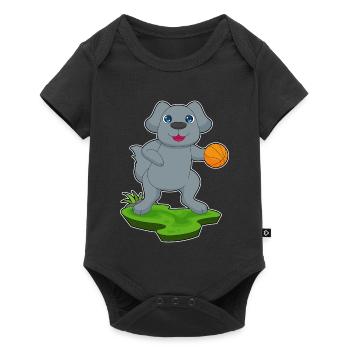 Dog Basketball Player Basketball Sports - Baby Premium short-sleeve bodysuit - black - Front