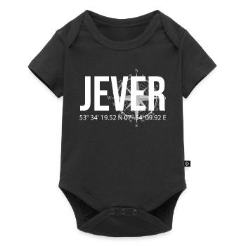 Koordinaten Jever - Baby Premium Kurzarmbody - Schwarz - Vorne