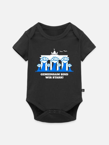 Gemeinsam sind wir Stark - Baby Premium Kurzarmbody - Schwarz
