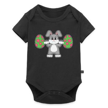 Culturisme de Pâques Bunny - Body à manches courtes Premium Bébé - noir - Devant