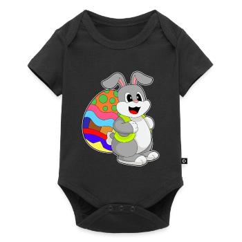 École de Pâques Bunny - Body à manches courtes Premium Bébé - noir - Devant