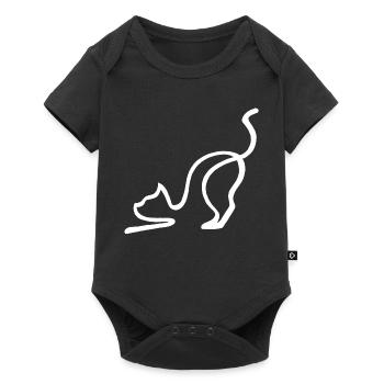 Sketch of the White Cat - Baby Premium short-sleeve bodysuit - black - Front