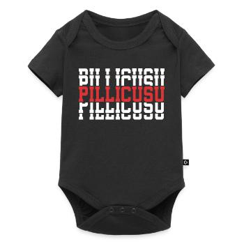 Pillicusu T-Shirt Texte Empilé Cadeau T-Shirt - Body à manches courtes Premium Bébé - noir - Devant