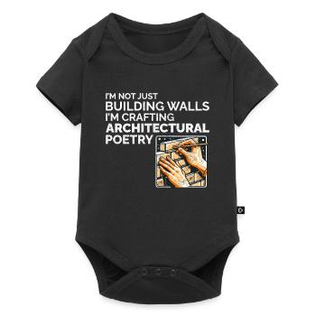 Architectural Poetry: The Art of Bricklayer Wit - Baby Premium short-sleeve bodysuit - black - Front